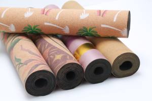 <span class=keywords><strong>Tapis</strong></span> de <span class=keywords><strong>yoga</strong></span> en liège éco-texturé, purement écologique, texture épaisse et antidérapant, impression couleur par transfert de chaleur, intemporel - Product Image 4