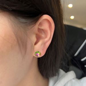 Pendientes de bola de cristal de piedra natural arcoíris con dije de disfraz de golpeador de puerta personalizado de alta calidad Dylam para mujer - Product Image 6