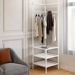 Estante colgante para armario, bastidores de Metal para ropa, colgador de ropa multifunción de pie, estante de almacenamiento, percheros de esquina para dormitorio - Product Image 3