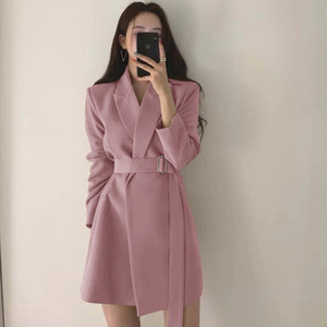 春秋新款女式外套办公女式外套宽松复古优雅服装女式夹克 - Product Image 5