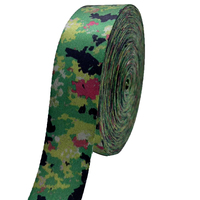 Sangle en nylon imprimée camouflage Flecktarn personnalisée en usine, 25 mm, 38 mm, 50 mm, adaptée aux accessoires de bagages tactiques