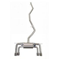 Para BMW X5 E70 X6 E71, Válvula de Flujo Natural, Escape Catback con Cuatro Salidas, 2007-2013