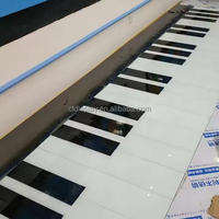 Plancher de piano à pied à capteur interactif étanche extérieur pour décoration de soirée dansante carrée illuminer le carrelage