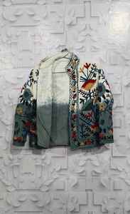 Chaqueta larga Tie Dye Suzani TNT para mujer, estilo bohemio, gitano, Crewel, ideal para primavera, festivales, regalo especial. - Product Image 2