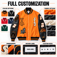 Veste universitaire américaine vintage avec patchs, logo brodé 3D personnalisé, manches en laine et PU, veste Letterman pour le streetwear