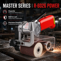 Ponceuse à bande pneumatique industrielle DIY 7000 tr/min, machine de ponçage professionnelle pour grands projets de finition de surfaces métalliques R-6026