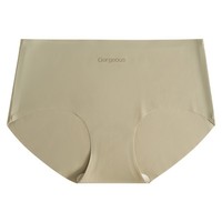 En stock Culottes fines pour femmes, sous-vêtements de yoga et de fitness, en soie glacée, entrejambe non compressif, respirantes, taille mi-haute, sans couture, pour le port quotidien