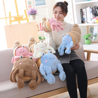 Nouvelle conception, peluche réaliste multicolore en forme d'animal marin, peluche de crabe ermite de dessin animé, jouet en peluche doux