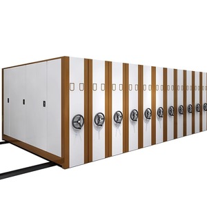 Système d'archivage mobile pour bibliothèque scolaire, banque, bureau - Armoire compacte en acier pour classement mobile - Product Image 2