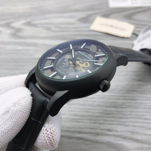 Montre automatique mécanique de luxe pour homme, en acier inoxydable, avec verre saphir, luminescente, bracelet en cuir véritable, 100 bars - Product Image 5