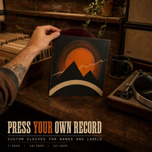 Emballage personnalisé en papier recyclable pour disques vinyles carrés avec pochette intérieure antistatique et design estampé à chaud style <span class=keywords><strong>rock</strong></span> des années <span class=keywords><strong>70</strong></span> - Product Image 2