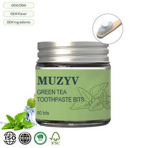 Sản xuất tự nhiên kem đánh răng máy tính bảng với màu xanh lá cây Trà thảo dược rắn kem đánh răng - Product Image 1