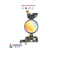 Layar Sentuh Kustom AMOLED 454x454 Antarmuka MIPI Layar Bulat 1.44'' Modul OLED