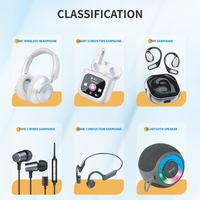 Mini écouteurs sans fil BT 5.3, son stéréo HiFi véritable avec affichage LED de la puissance, réduction de bruit ENC, étanchéité IPX4, sport, jeu