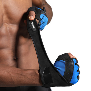 Bodun Fitness Gloves <b>Half</b> Finger Wrist Support Anti <b>Slip</b> Weight Lifting Men's Workout Gear - Product Image 2