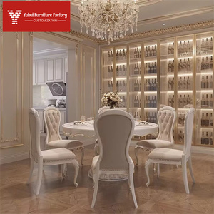 フレンチスタイルの軽奢な無垢材、ヨーロピアンスタイルの無垢材3人掛けソファと高貴な側室のリビングルームの組み合わせ - Product Image 3