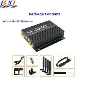 Modem modul GSM 5G 4G LTE WWAN, Modem USB 3.0 ke NGFF M.2 key-b adaptor nirkabel 2 tempat kartu SIM dengan 4 antena & kotak pelindung