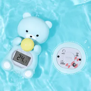 Eco-vriendelijke Plastic Kids Douche Drijvende Speelgoed Digitale Temperatuur Meten Baby Bad Water Thermometer