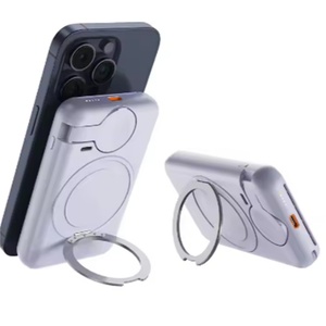 10000mAh 360° Rotating <b>Bracket</b> Magnetic Wireless PowerBank High Capacity - Product Image 1