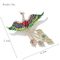 Broche de style chinois Lanhao, motif phénix, accessoire de mode pour vêtements, corsage, danse, cheongsam, écologique