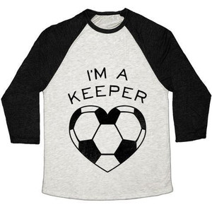 Maglietta da baseball I'm a Keeper (Baseball Tee) Maglietta da baseball unisex in tessuto tri-blend - Product Image 4