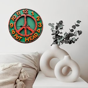 Round Wooden Wall <b>Clock</b> 25Cm Quiet Movement Natural Wood Home <b>Bedroom</b> Decor - Product Image 2