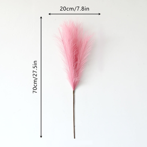 Decorazione Effetto Fuochi d'Artificio per Matrimoni, Casa e Negozi: Erba della Pampa Artificiale con Piume Soffici Rosa Muhly - Product Image 3