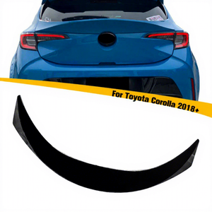 Haosheng Factory Design Produce Spoiler centrale posteriore in fibra di carbonio in plastica ABS per <span class=keywords><strong>Toyota</strong></span> <span class=keywords><strong>Corolla</strong></span> <span class=keywords><strong>Hatchback</strong></span> 2018 2019 2020 2021 2022 - Product Image 1