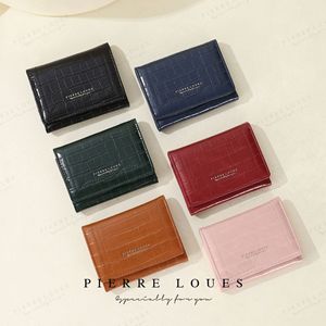 Pierre Loues Women's Crocodile Pattern Wallet 5 Inch Slim Coin <b>Purse</b> For Everyday Use - Product Image 2