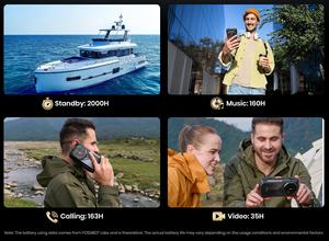 Fossibot F113 20000mAh אנדרואיד 15 NFC קמפינג תעשייתי עם מצלמת ראיית לילה 5G סוללה גדולה סים כפול סמארטפון עמיד הטוב ביותר - Product Image 6