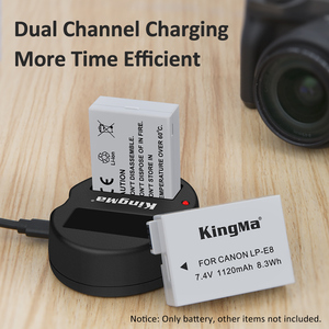 <span class=keywords><strong>Batterie</strong></span> d'appareil photo au lithium-ion rechargeable KingMa LP-E8 <span class=keywords><strong>LPE8</strong></span> pour Canon EOS 550D EOS 600D - Product Image 4