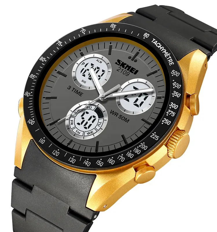 Skmei 2109 relogjes hombre montre relogio גבריינו סיטונאי העליון מכירת סגנון מים עמיד ספורט אנלוגי דיגיטלי