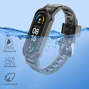 Correa de <span class=keywords><strong>reloj</strong></span> transparente para Xiaomi Watch Funda protectora Correa de muñeca de silicona colorida transparente para Xiaomi <span class=keywords><strong>Mi</strong></span> <span class=keywords><strong>Band</strong></span> 7 6 5 <span class=keywords><strong>4</strong></span> 3 - Product Image 2