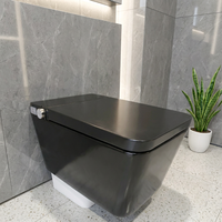 Toilette intelligente électrique sanitaire en gros avec siège chauffant, télécommande et drainage mural P-Trap/S-Trap