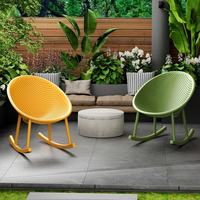 Chaises de jardin en plastique doré, pas chères, en métal, style nordique, luxe, mobilier moderne, canapé, ensemble de balançoires d'extérieur pour mariage, chaises de jardin
