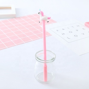 Promosyon hediye unicorn jel kalem 0.5mm mürekkep plastik kawaii jel kalem çocuklar için - Product Image 6