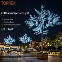 TOPREX Riesige Weihnachtsdekoration LED Künstlicher Baum Licht Regenfest Professionelle Qualität Großprojekt Außenbeleuchtung