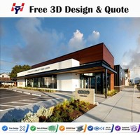 Centre de distribution commercial et entrepôt préfabriqué en structure métallique pour le stockage de matériaux de construction