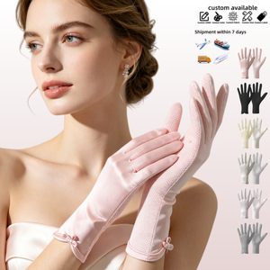 <span class=keywords><strong>Gants</strong></span> de mariée élé<span class=keywords><strong>gants</strong></span> pour femmes, compatibles avec les écrans tactiles, anti-UV, pour mariage, fiançailles, fête - Product Image 1