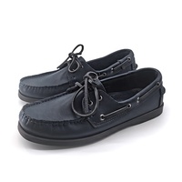 Espadrilles mocassins rétro pour hommes en cuir de vache naturel huilé, dessus souple, à deux œillets, lacées, faites à la main, multicolores
