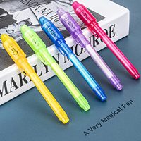 MagiArt Stylo UV invisible qui brille dans l'obscurité Marqueur d'écriture secret pour enfants Jeux de fête et projets de bricolage