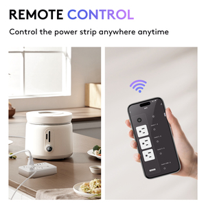 OIT AM1 prese casa <span class=keywords><strong>PASS</strong></span> CE Wifi Smart Power Strip con un metro per rilevare la ricarica rapida di energia elettrica 40W telecomando - Product Image 2