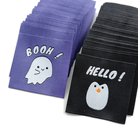 Nouvelle Arrivée Étiquettes Tissées Damassées Écologiques JC à Extrémité Carrée, avec Patch en Satin pour Col Principal, Design Tendance, Modèle Guangdong pour Vêtements