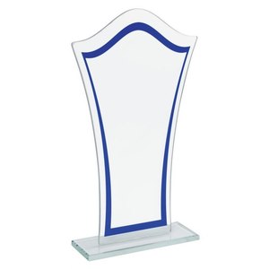Trofeo de Vidrio Redondo de 120x40x205 mm, Placa de Premio de Acrílico Transparente - Product Image 1