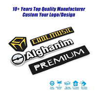 Autocollant de logo de voiture 3D en plastique ABS chromé imperméable et durable, personnalisé, auto-adhésif pour carrosserie