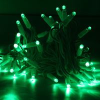 Guirlande lumineuse de Noël extérieure de 10 m, 50 LED, 100 LED, 200 LED, étanche IP65, fil blanc ou noir, lumières de jardin