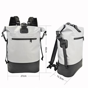 Cross-Border Hot Sale Outdoor Waterproof PVC Sports Hiking Rafting Camping Bucket Backpack Double Shoulder Bag 25L Unisex - Product Image 5