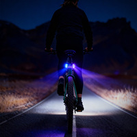 Feu arrière de vélo intelligent à LED, étanche en polycarbonate, portable, animation personnalisable via application, avertissement de freinage, rechargeable USB-C, pour la route