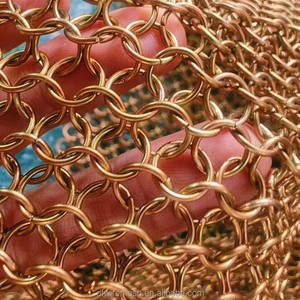 Maille métallique décorative flexible résistante à la corrosion, sur mesure, OEM, maille en acier inoxydable 316L pour usage maritime - Product Image 1