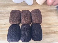 Capelli Vergini Brasiliani SS Remy Afro Kinky Bulk, con Doppia Trama a Macchina, Grande Confezione, per Dreadlock, Twist e Extension Intrecciate, Tutti i Colori